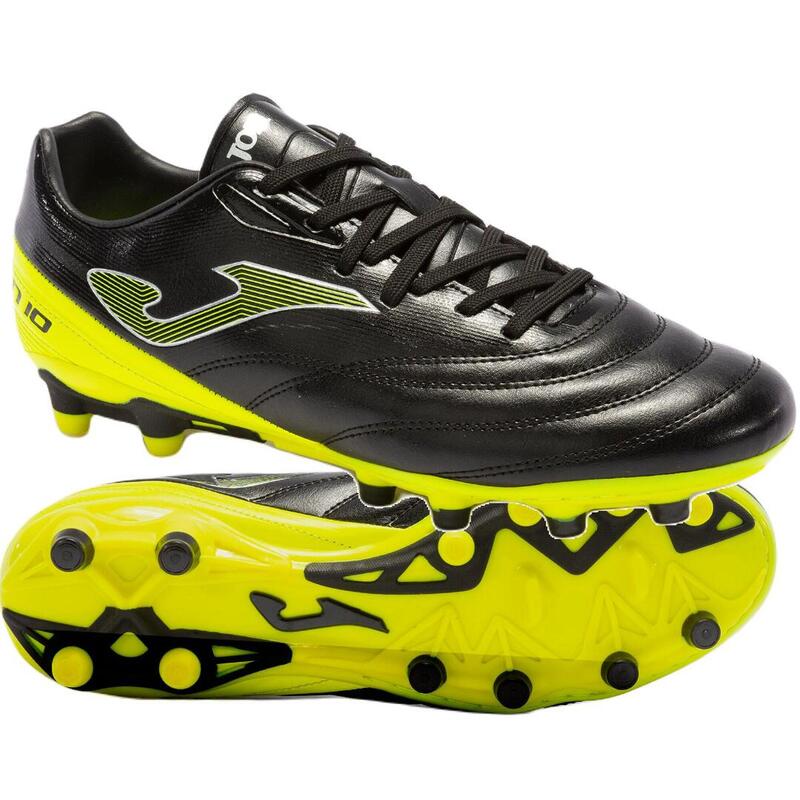 Ghete fotbal Joma NUMERO-10 2331 FIRM GROUND, negru/galben fluo, 40