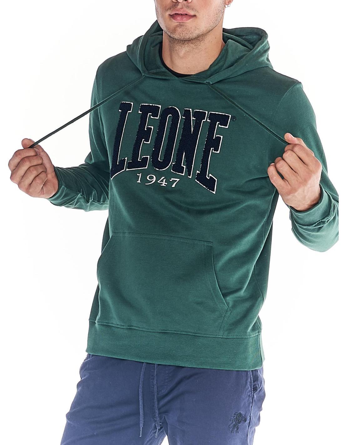 Herren-Sweatshirt mit Kapuze und großer Tasche mit College-Logo 7/7