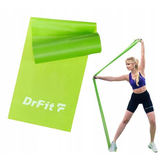 Taśma lateksowa do ćwiczeń fitness guma oporowa do treningu flat band DrFit
