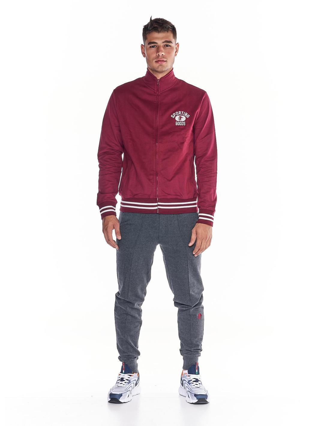 Tuta da uomo collo in piedi full zip College 2/7