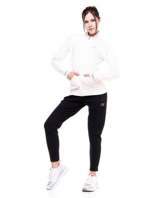 Jumpsuit met glanzende kraag voor dames