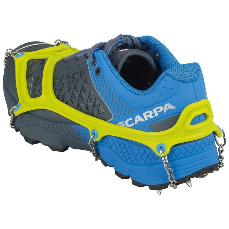 Cramponi pentru zăpadă CAMP Ice Master Run gri-lime