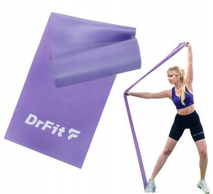 Taśma lateksowa do ćwiczeń fitness guma oporowa do treningu flat band DrFit