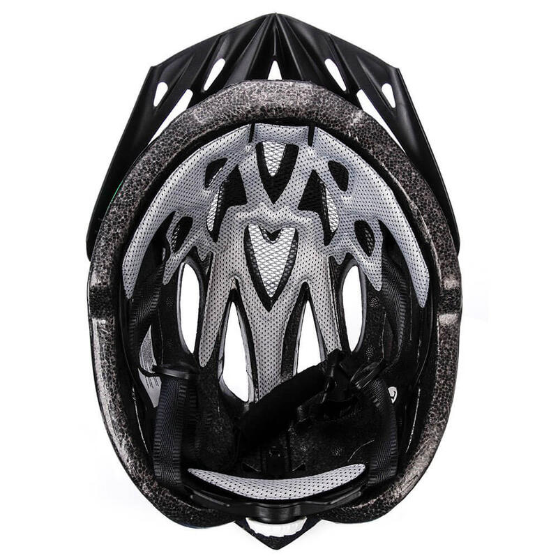 Cască bicicletă Meteor Gruver L 58-61 cm negru-verde