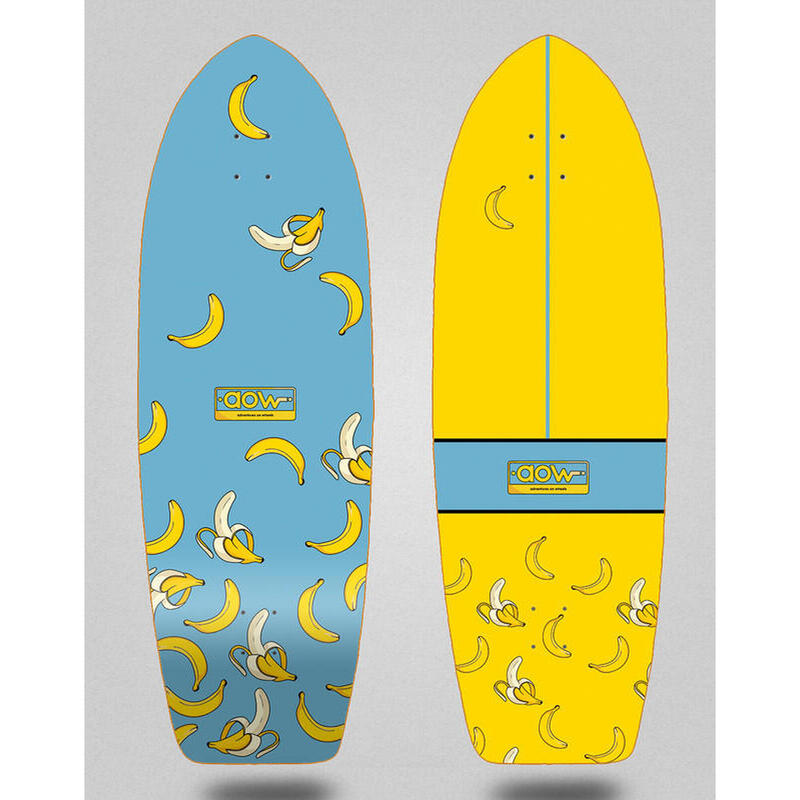 Surfskate Longboard Banana Rain 29" Aowsurfskates Azul hecho a mano