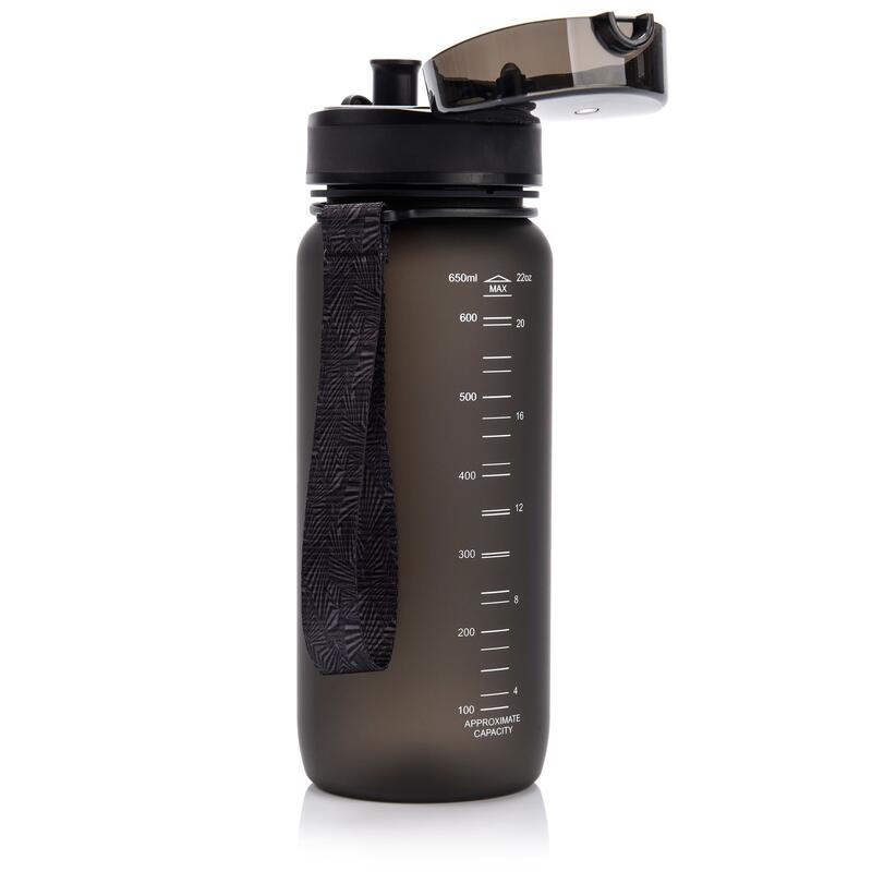 Sticlă sport Meteor 650 ml Tritan, negru.