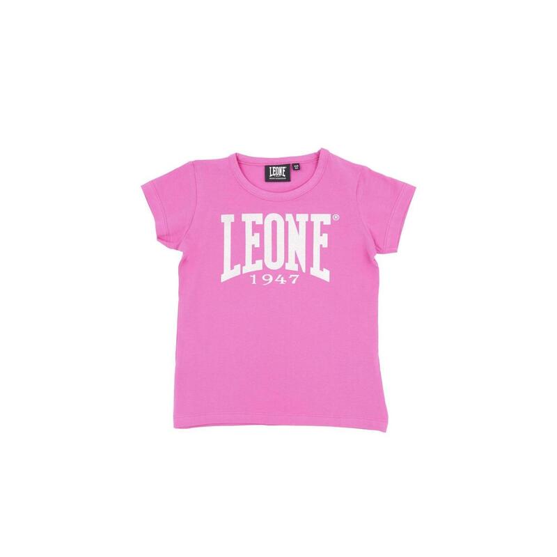 T-shirt da bambina maniche corte logo grande Basic