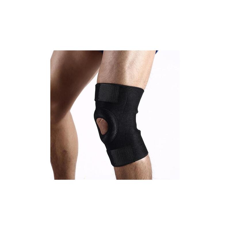 Orteza genunchi, ajustabila, elastica, cu suport patelar, lateral si disc gel