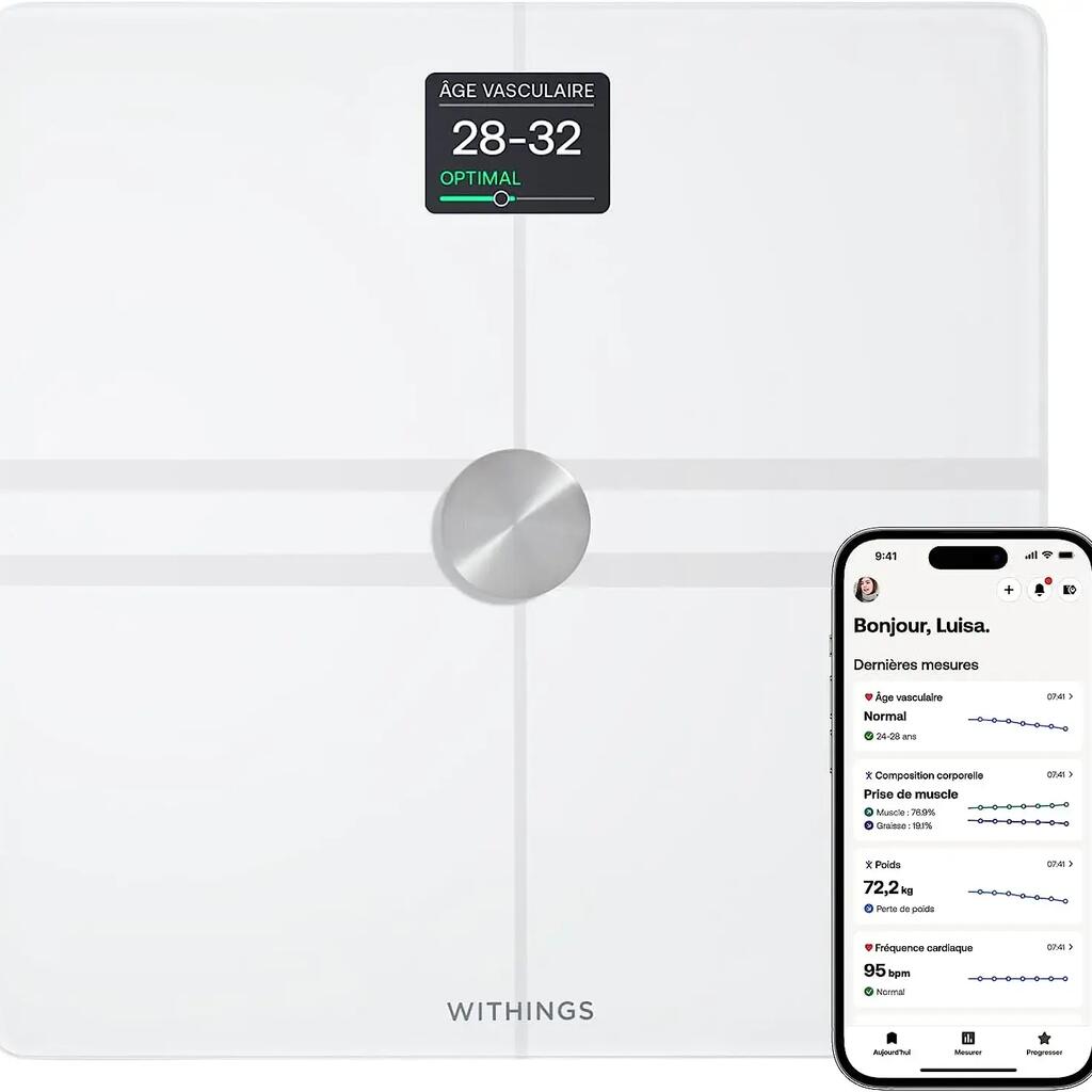 WITHINGS Body Comp - WIFI connected weighing scale White