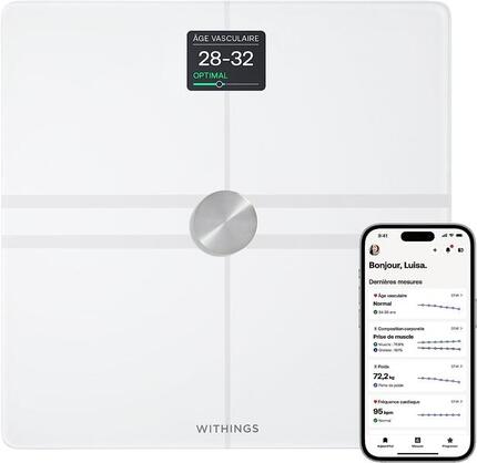 WITHINGS Body Comp - Balance connectée WIFI pèse-personne impédancemètre Blanc