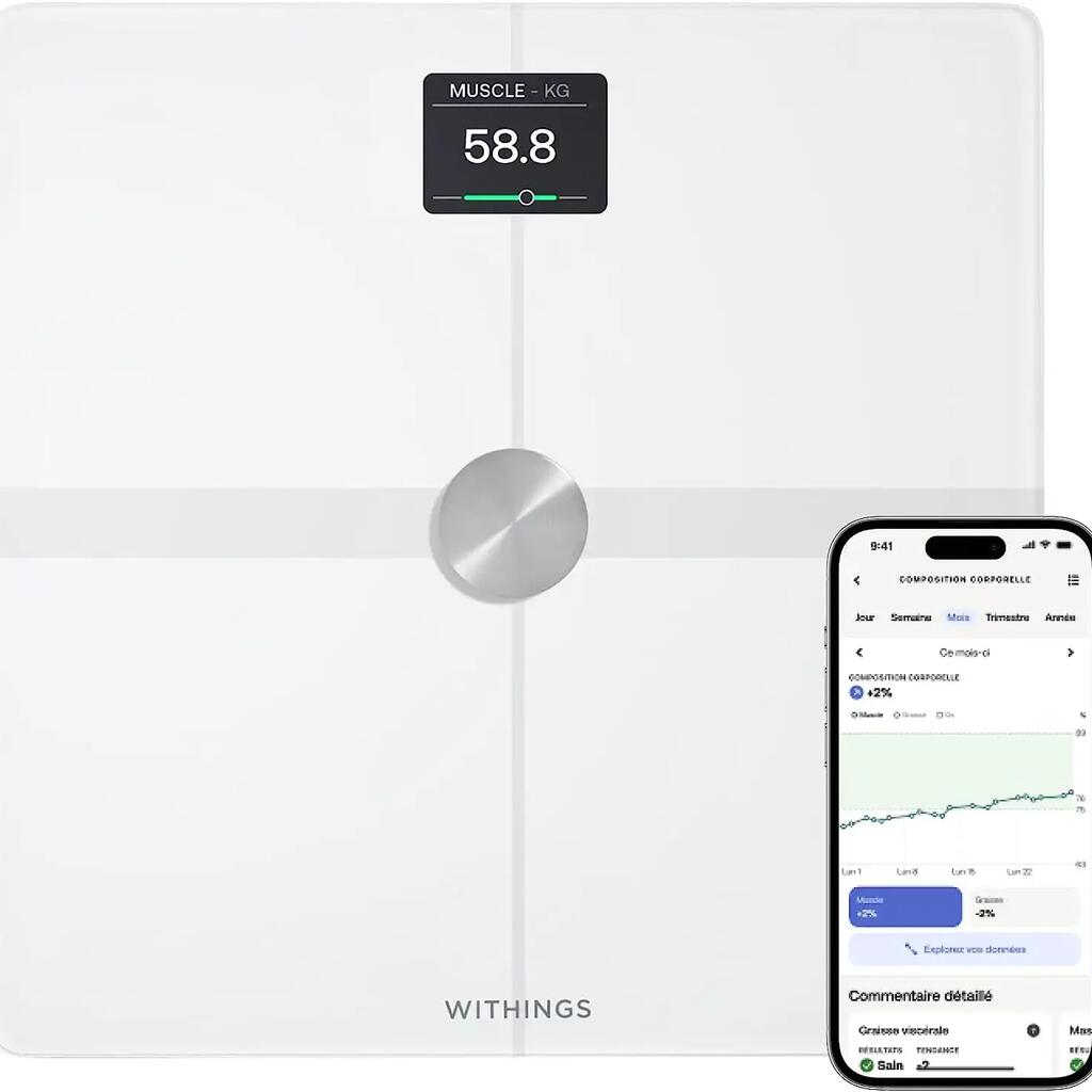 WITHINGS Body Smart - WIFI connected weighing scale White