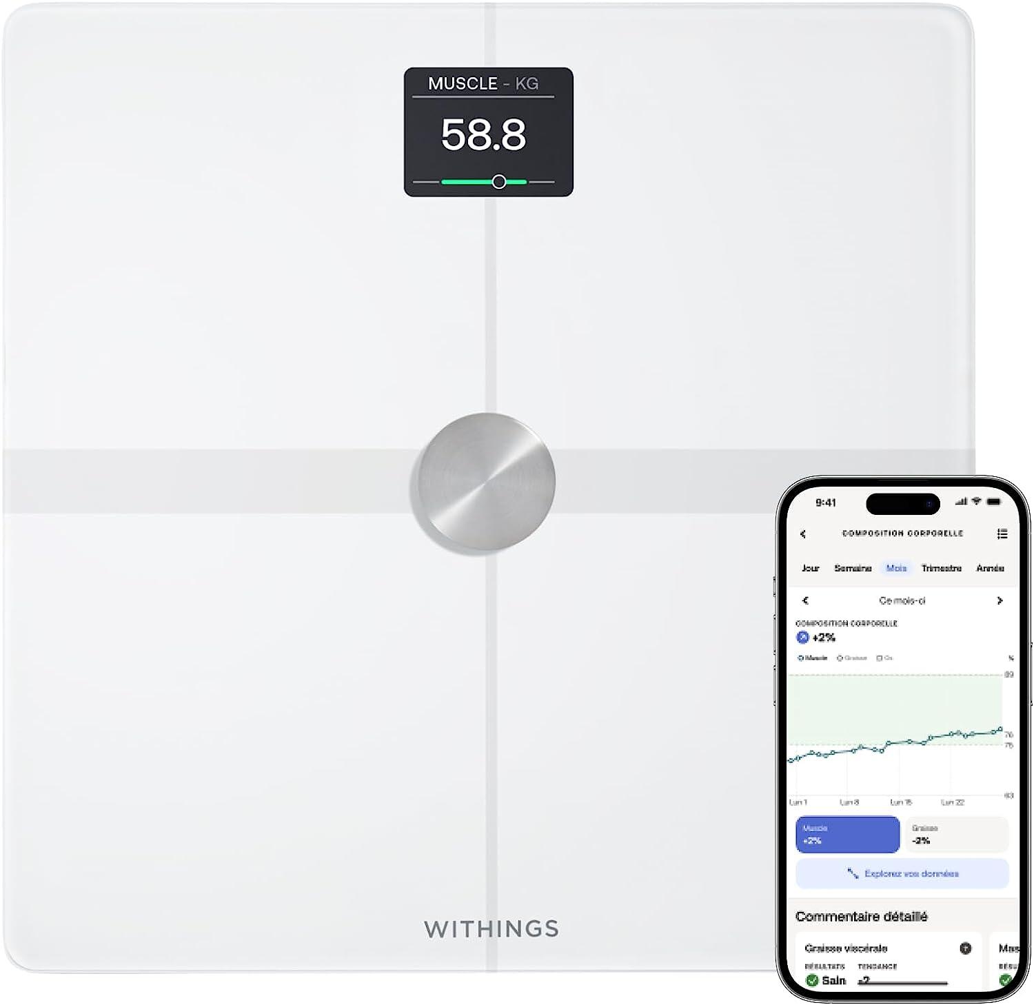 Withings Balança Body Smart Branca Branco da Decathlon
