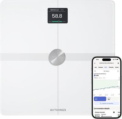WITHINGS Body Smart - Bilancia connessa WIFI pesapersone impedenziometro Nero
