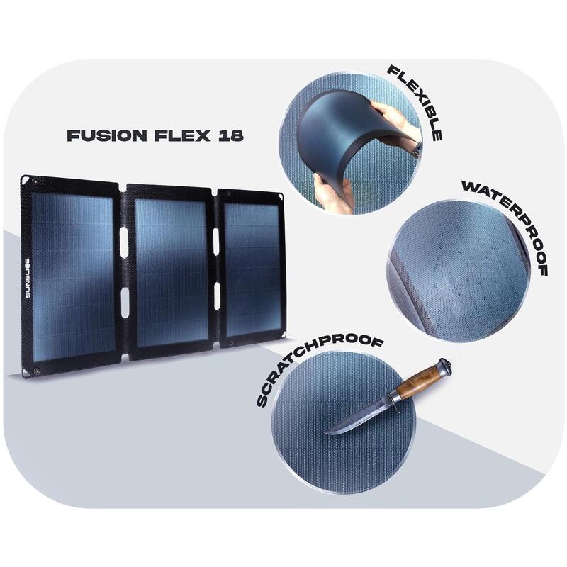 Fusion Flex 18 | Tragbares, ultraleichtes und unzerbrechliches Solarpanel