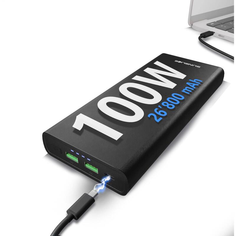 Powerbank Gravity 26'800 mAh | Krachtige externe batterij voor computers