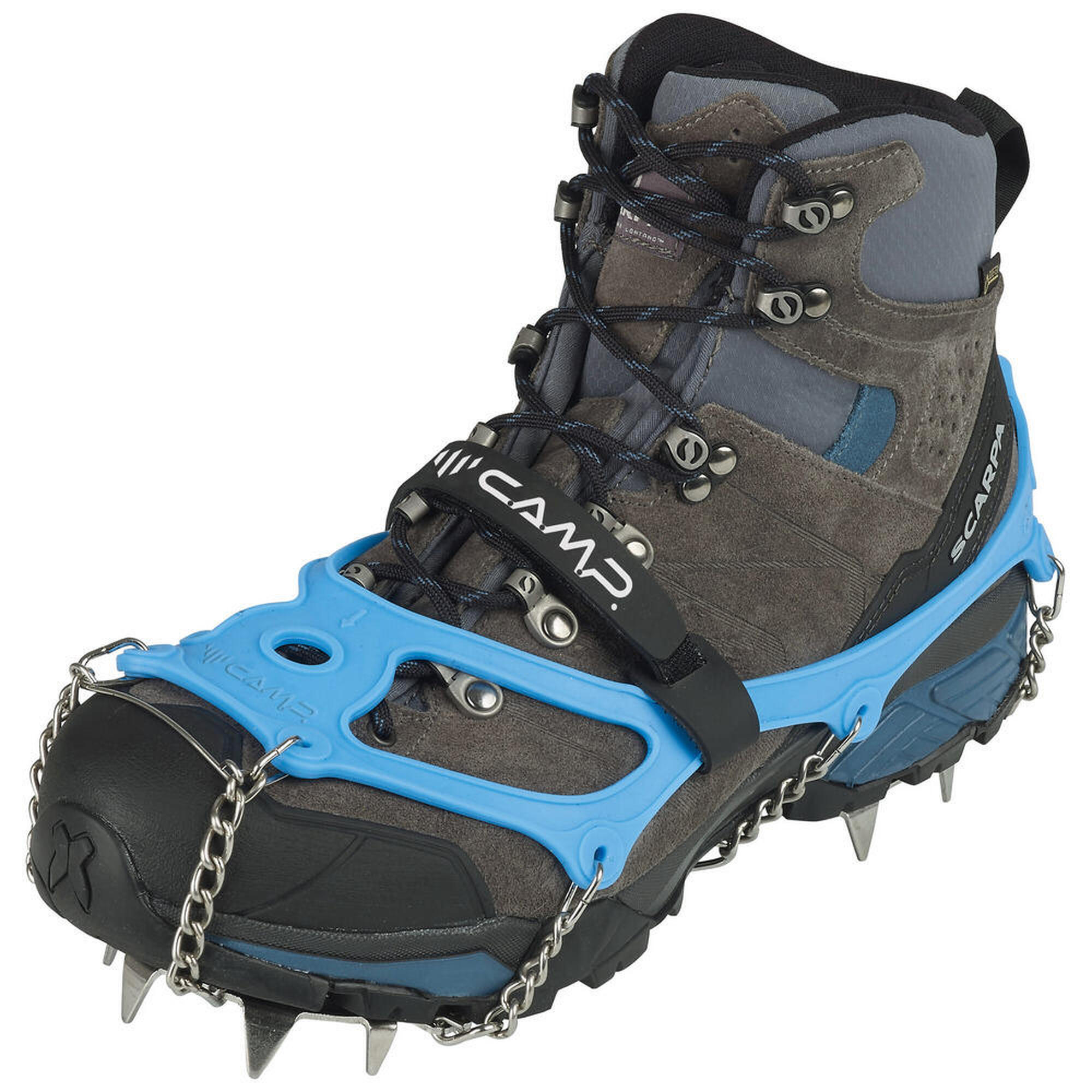Camp - Ramponcini Antiscivolo Camp Ice Master Evo L 42/44, 13 Punte 15mm - Crampon À Neige - Bleu - 42 M/l - Decathlon