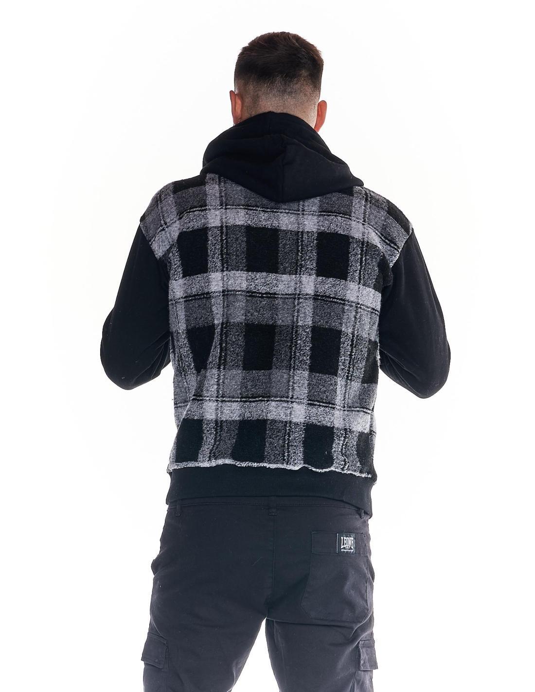 Felpone da uomo in lana tartan full zip Work Leisure 4/7