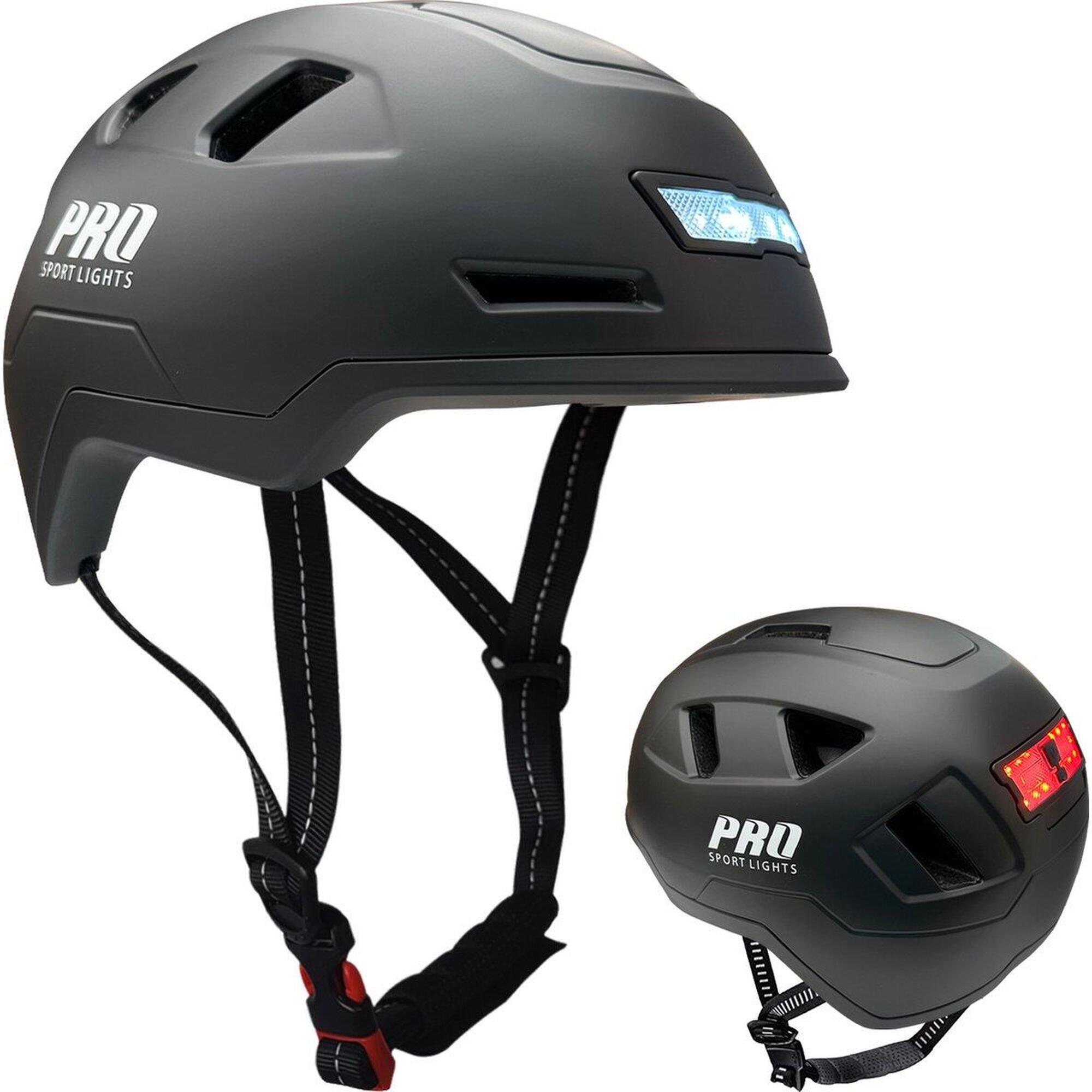 PRO SPORT LIGHTS Cyklistická přilba Speed Pedelec NTA 8776 matná černá, velikost L