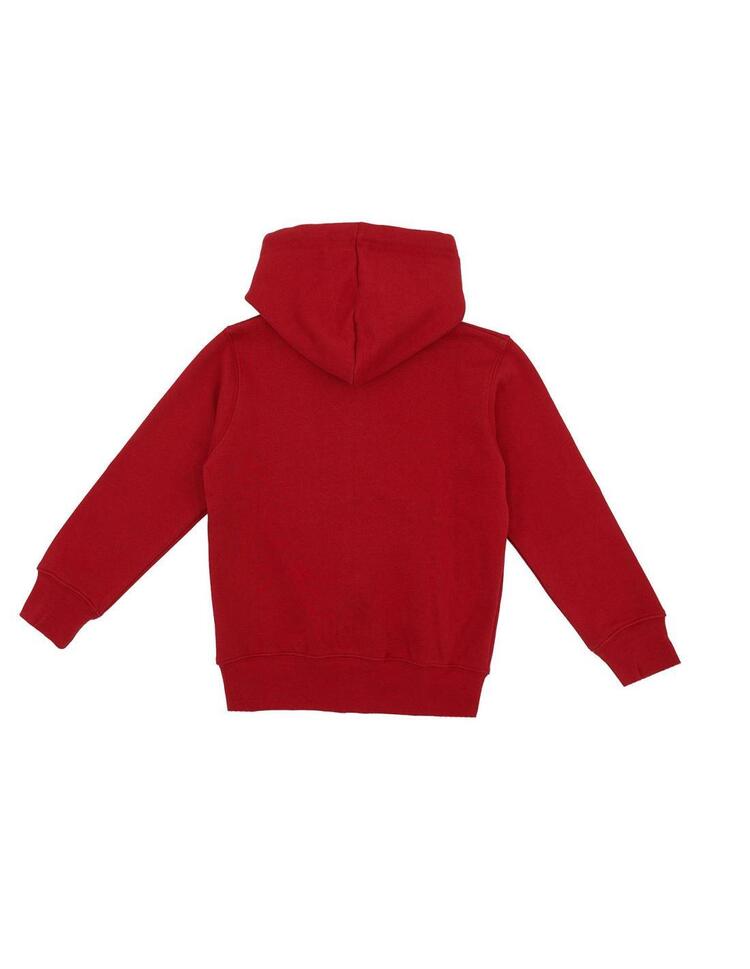 Dziecięca bluza z kapturem, zamkiem błyskawicznym na całej długości i logo Basic