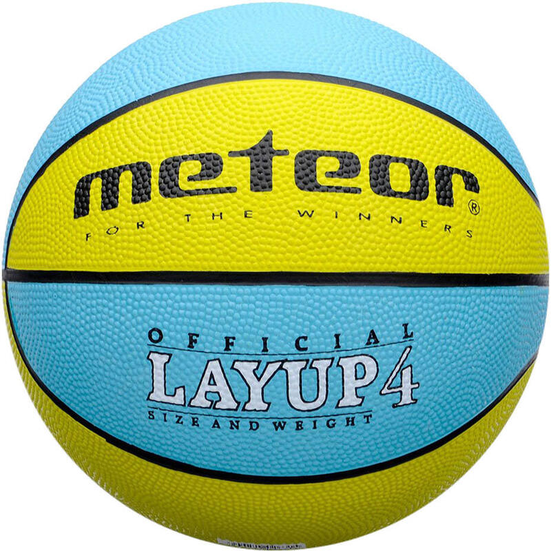 Piłka do koszykówki dla dzieci Meteor LayUp 4 treningowa na halę beton