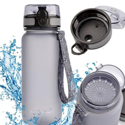 Meteor Trinkflasche 650 ml - Tritan, auslaufsicherer Verschluss