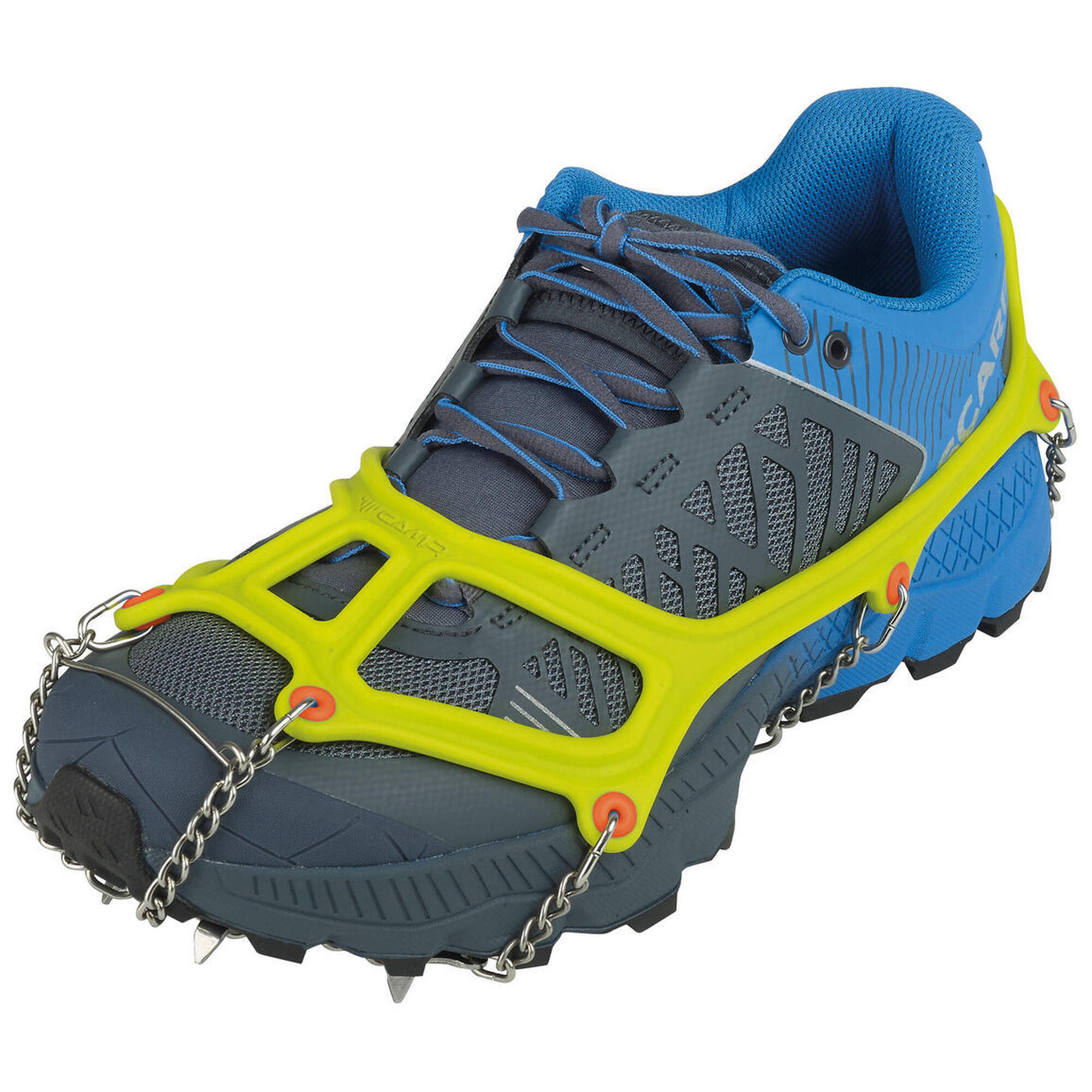 Camp - Crampons Antidérapants Camp Ice Master Run Légers Acier Trempé Sangles Réglables - Crampon À Neige - Jaune - 40 M - Decathlon