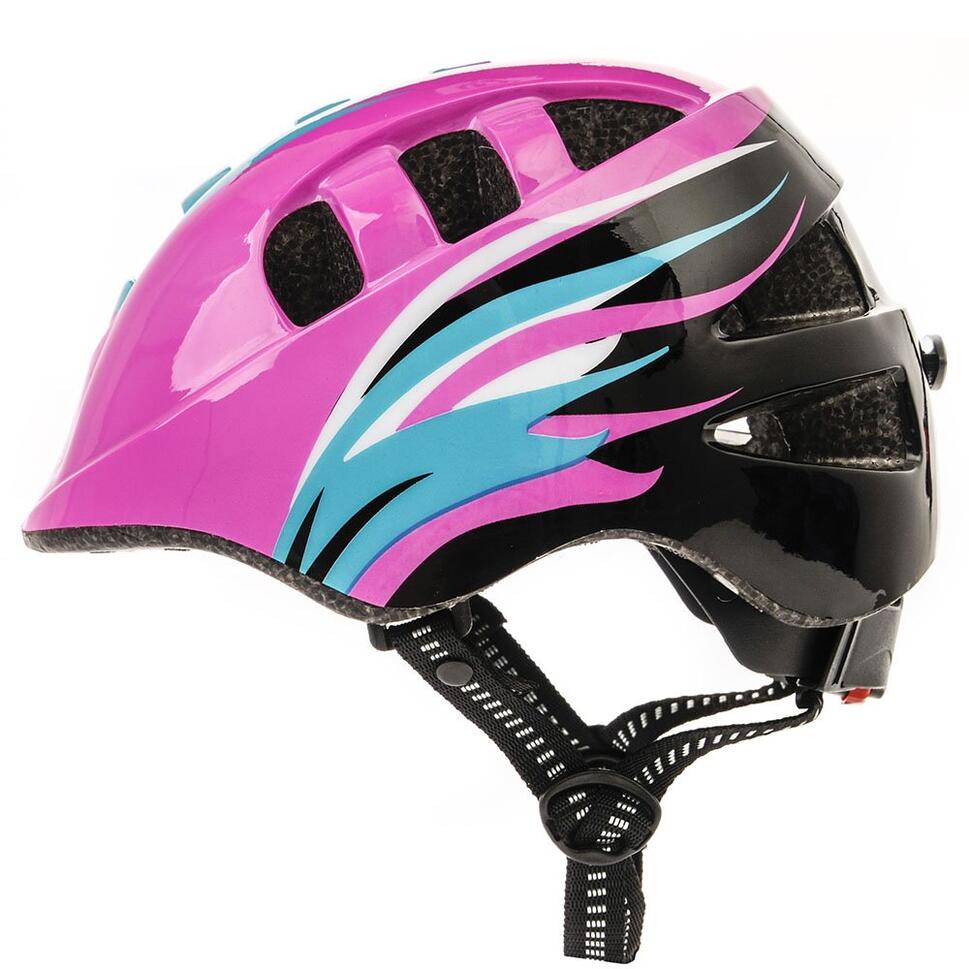Kask rowerowy dziecięcy Meteor MA-2 DOTS regulowany z welurową wyściółką