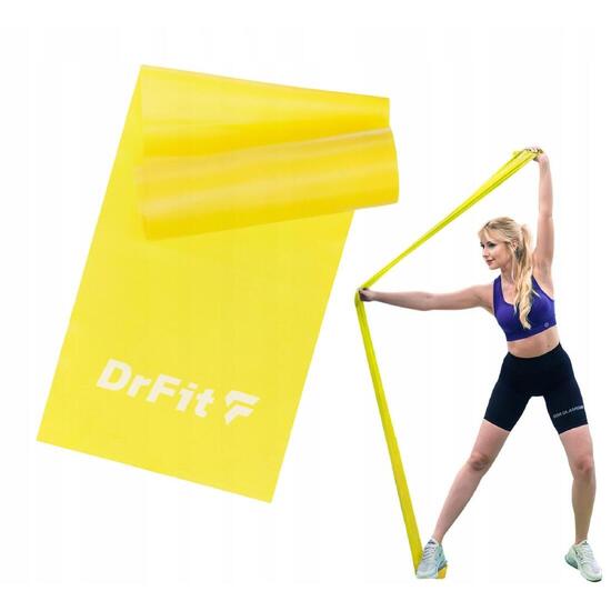 Taśma lateksowa do ćwiczeń fitness guma oporowa do treningu flat band DrFit