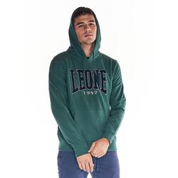 Herensweatshirt met capuchon en grote zak met College-logo