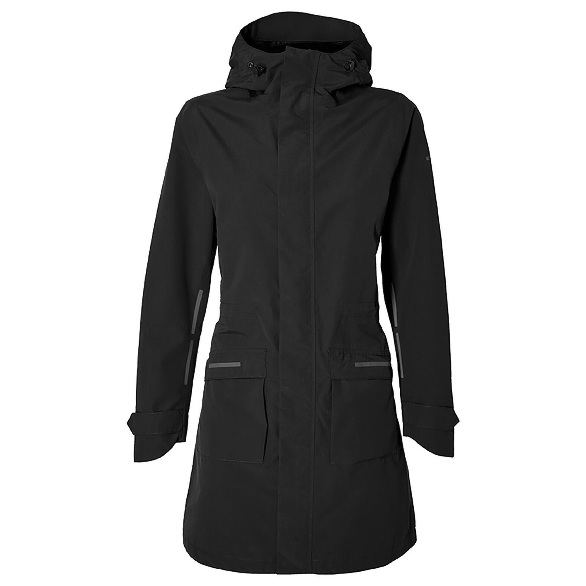 BASIL Parka de pluie pour velo Mosse Femme noir BASIL Decathlon