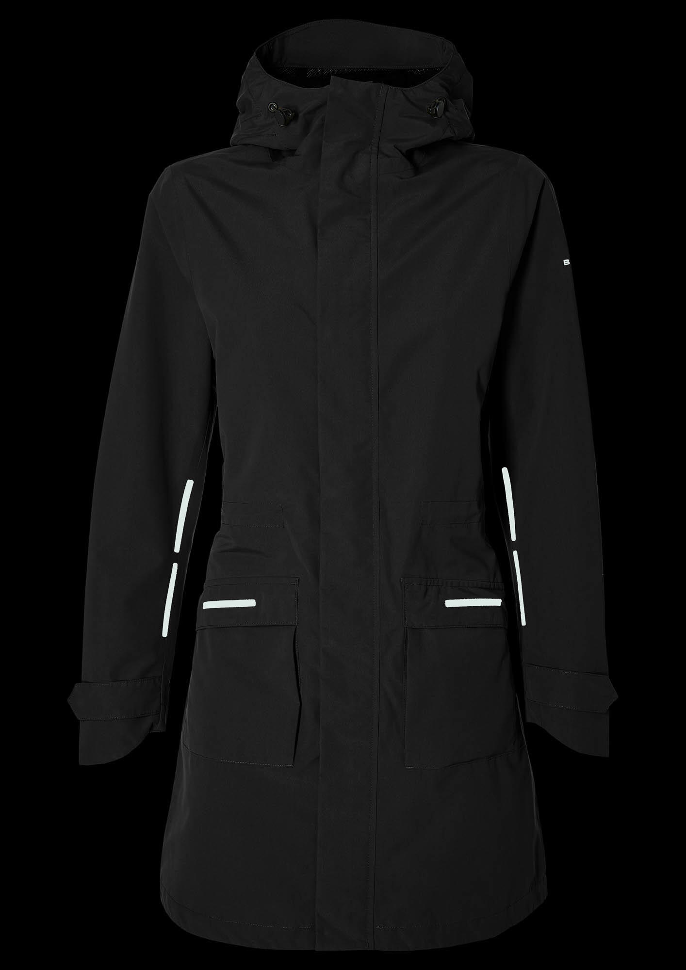 Parka da pioggia per bicicletta Mosse Signore nero 4/4