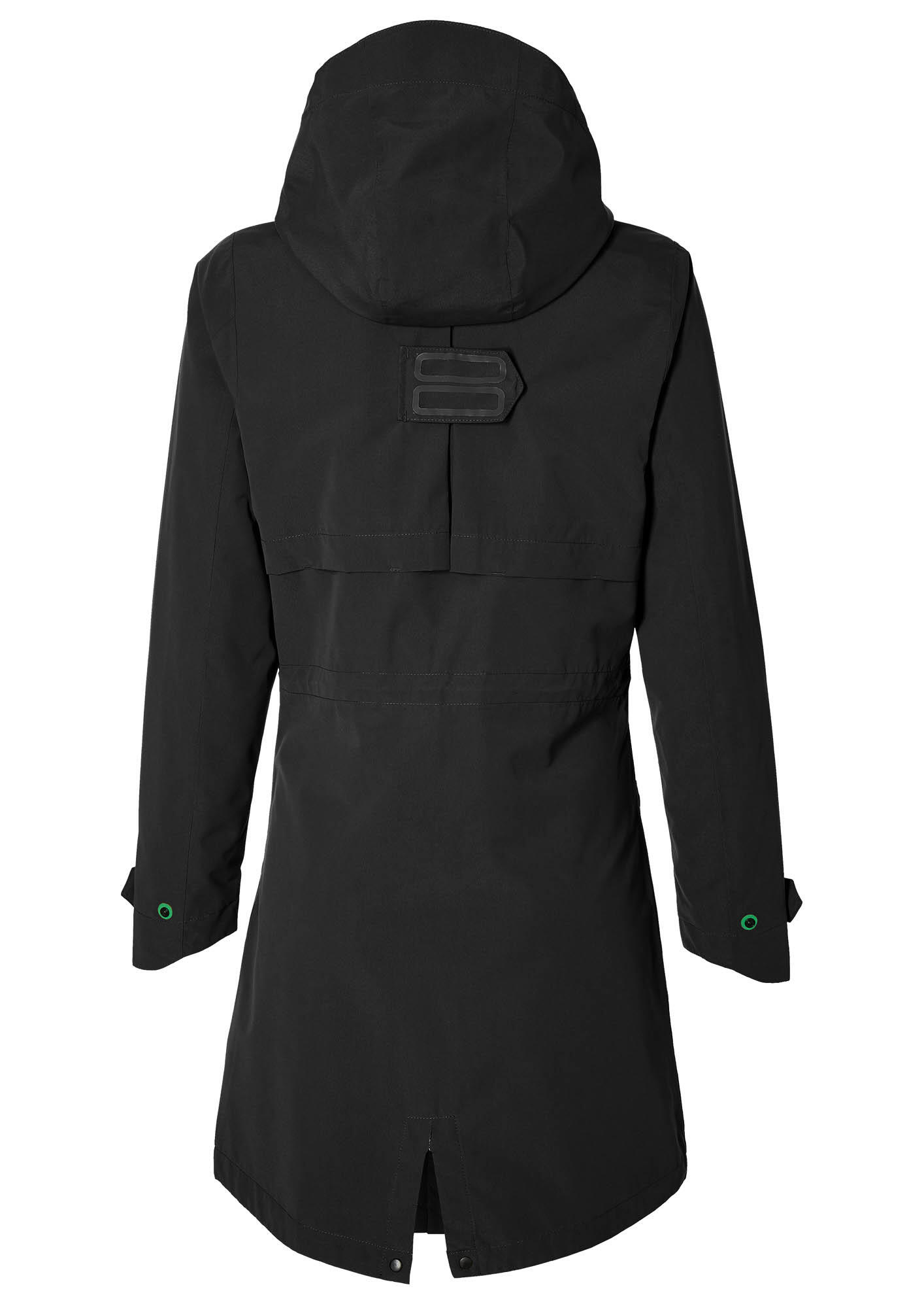 Parka da pioggia per bicicletta Mosse Signore nero 2/4