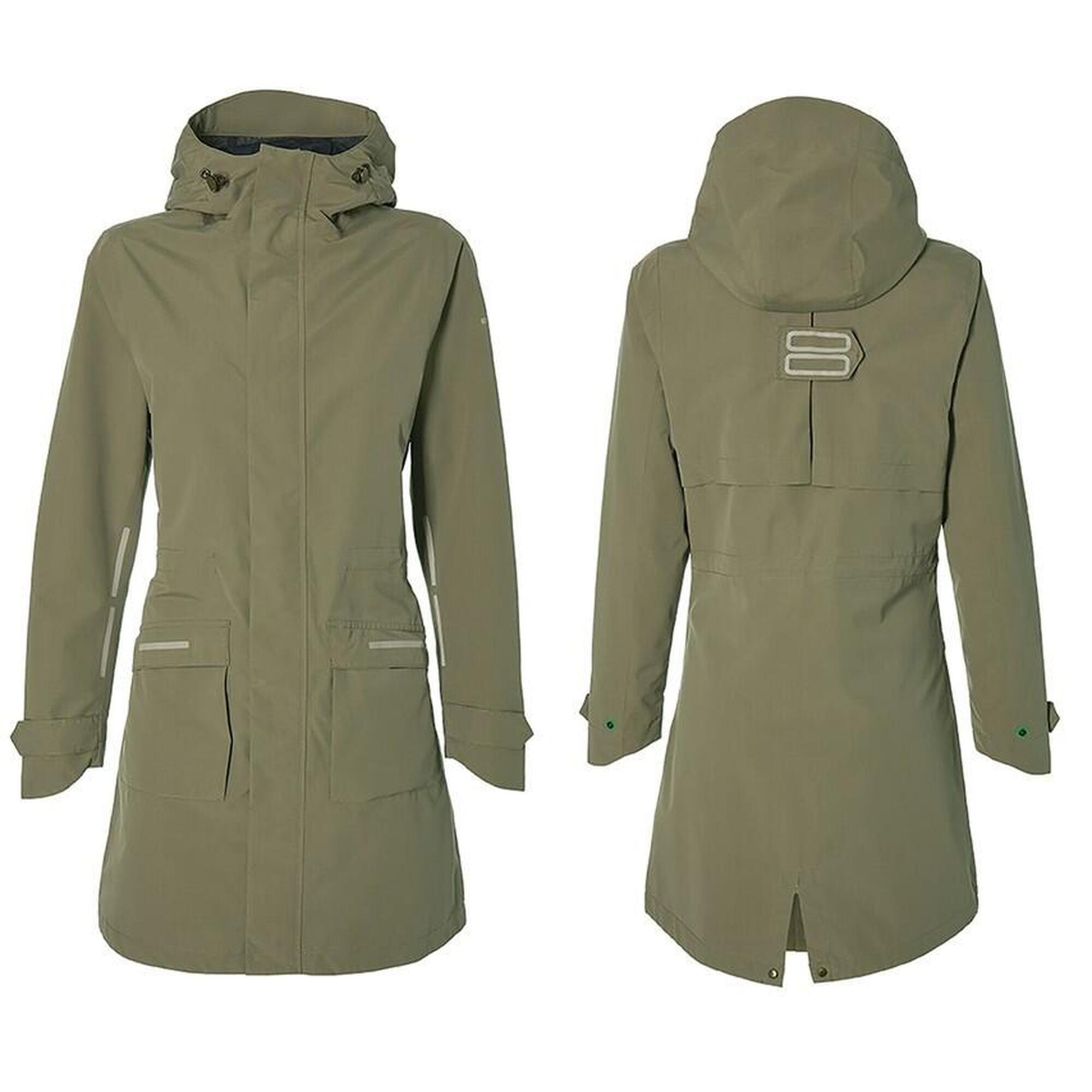 BASIL Parka de pluie pour velo Femmes vert olive BASIL Decathlon