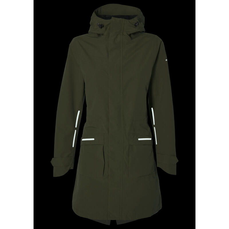 BASIL Parka de pluie pour vélo Mosse Signore verde oliva