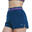 女裝純色印帶2吋速乾運動跑步短褲 - 軍藍色