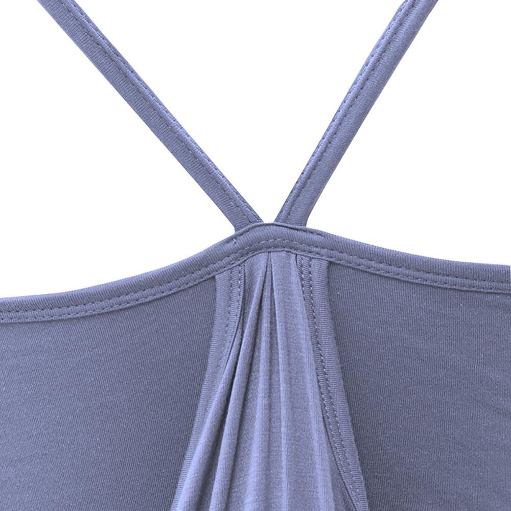 Haut yoga femme bio zen-lifestyle, ample, longueur libre, soutien intégré 2/7
