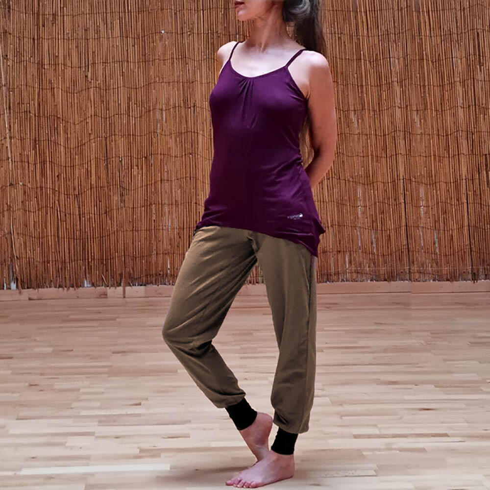 Loszittende yogabroek voor dames - GOTS-gecertificeerd biologisch katoen 6/6