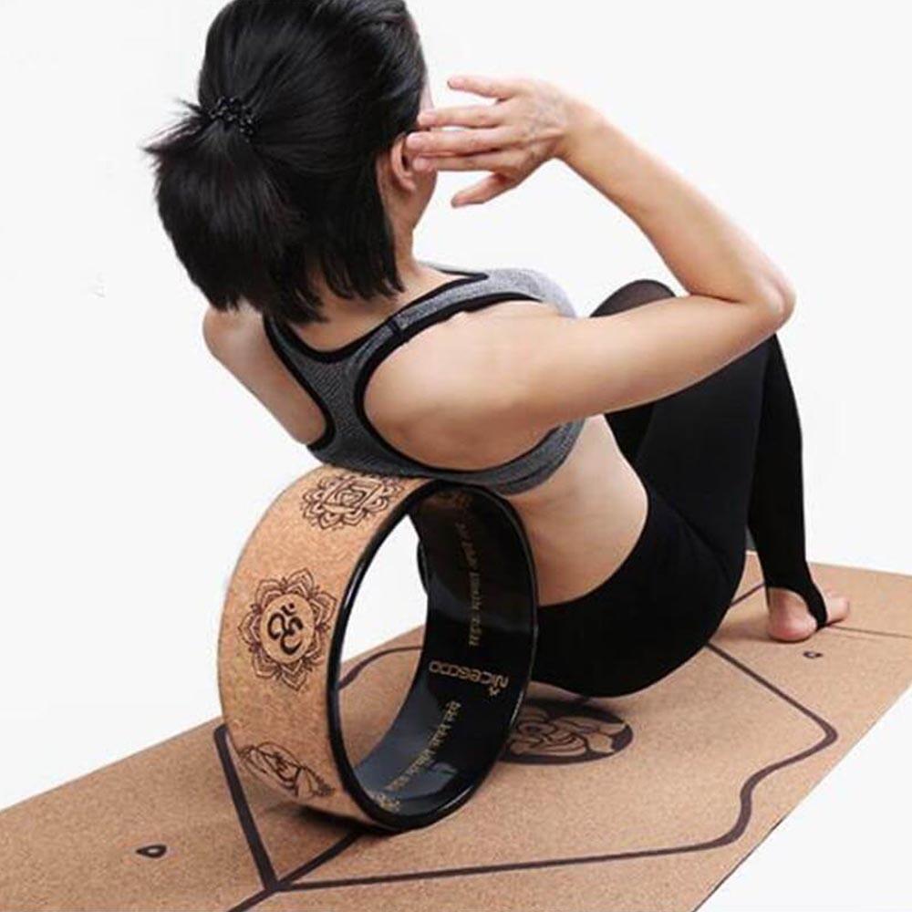 Yoga kurk accessoires pakket (beginner & yogi) - Yoga wiel, 2 stenen 1 riem 2/7