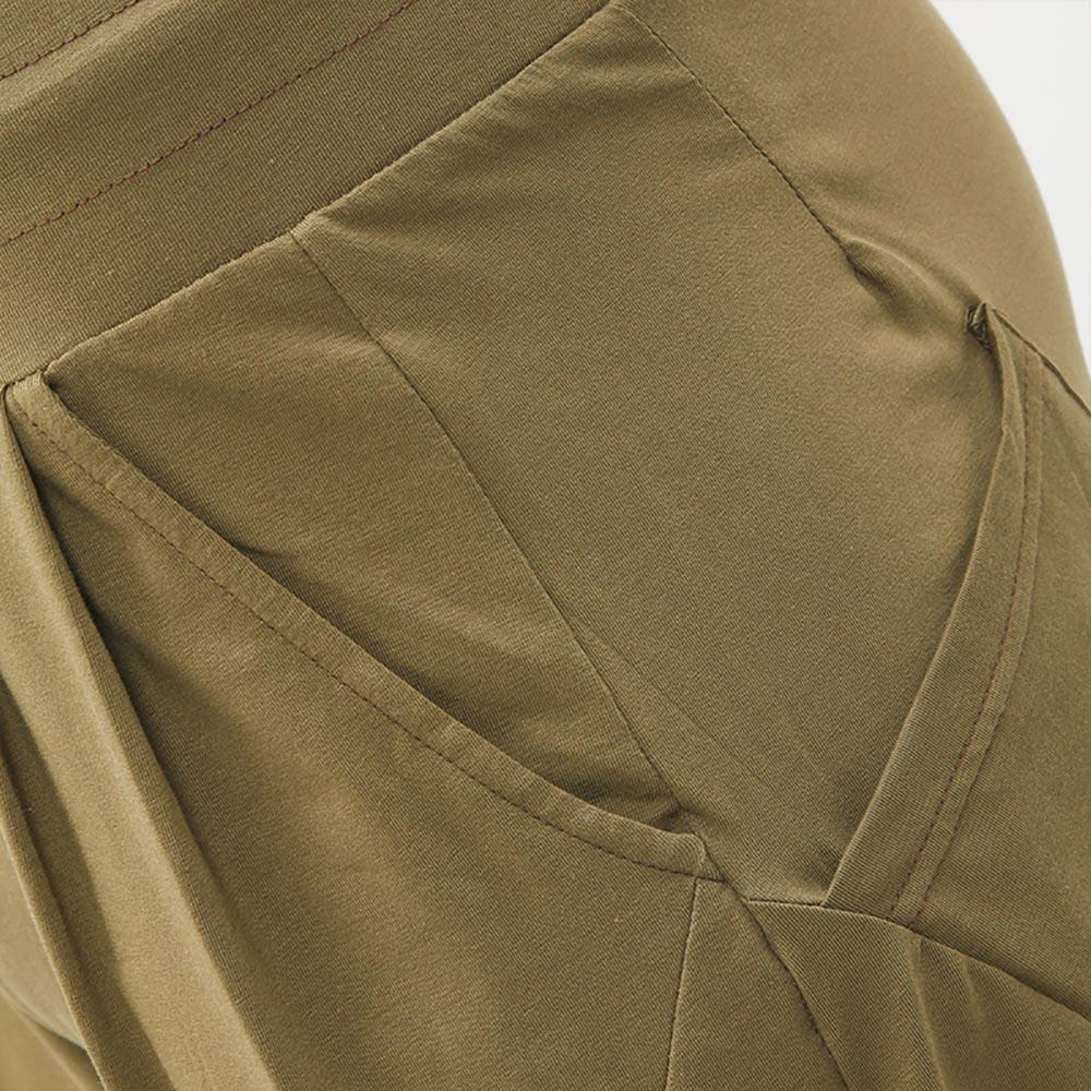 Pantalon de yoga homme coton Bio certifié GOTS avec poches vert olive 4/5