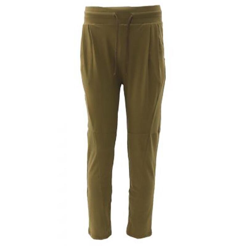 Pantalon de yoga homme coton Bio certifié GOTS avec poches vert olive