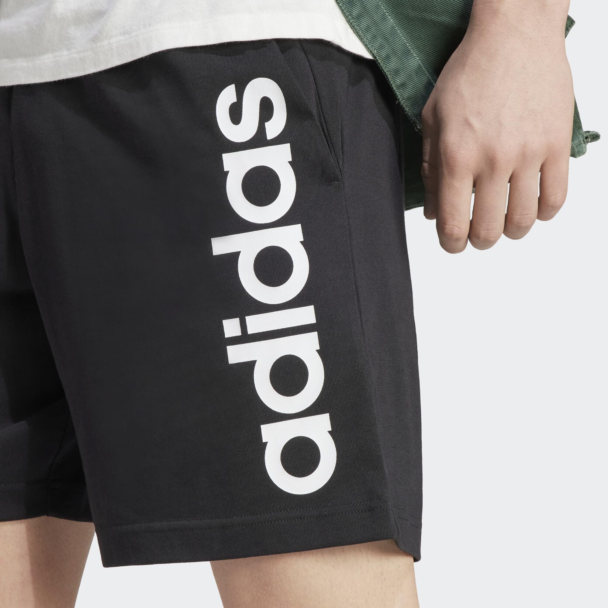 AEROREADY Essentials Single Jersey Linear Logo Shorts 4/7