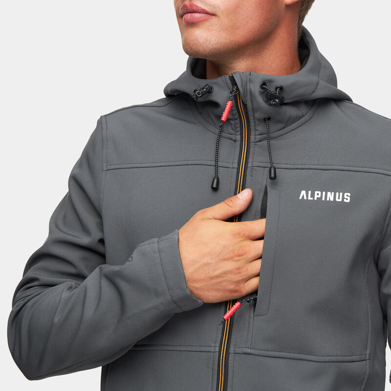 Kurtka trekkingowa męska softshell Alpinus Vinicunca grafitowy