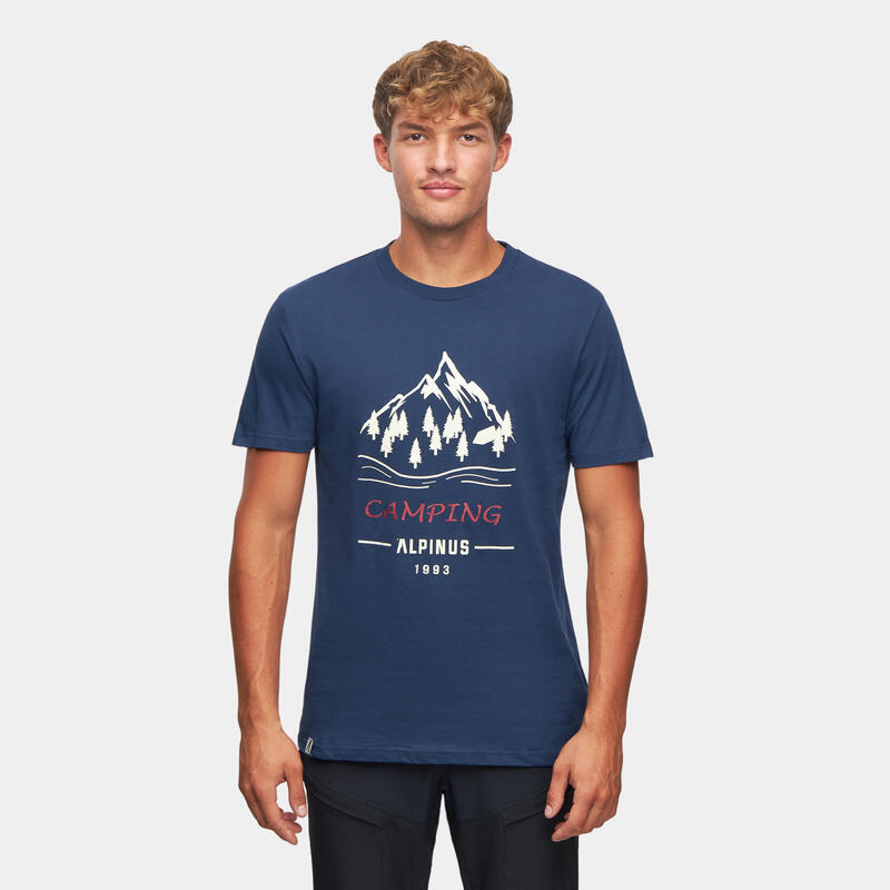 Koszulka trekkingowa męska Alpinus Polaris granatowa