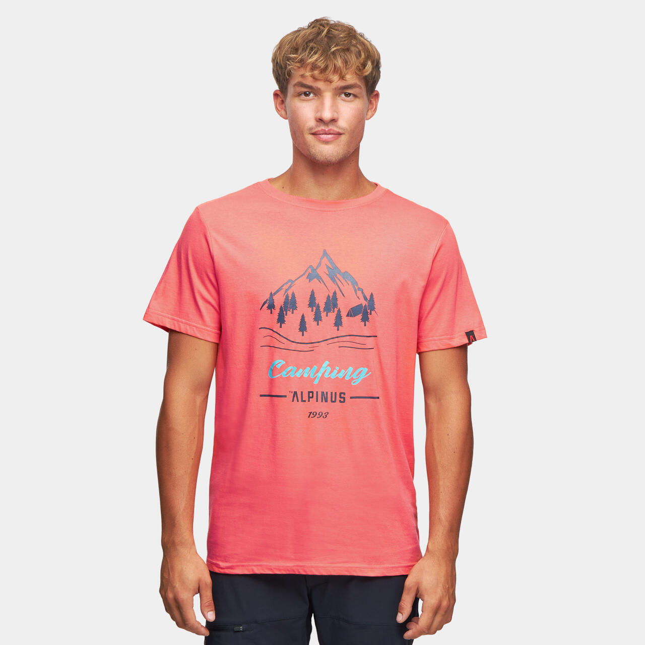 Alpinus - T-shirt De Randonnée Alpinus Polaris - Homme - Chemise Manches Courtes - Orange|rose - 40 M - Decathlon
