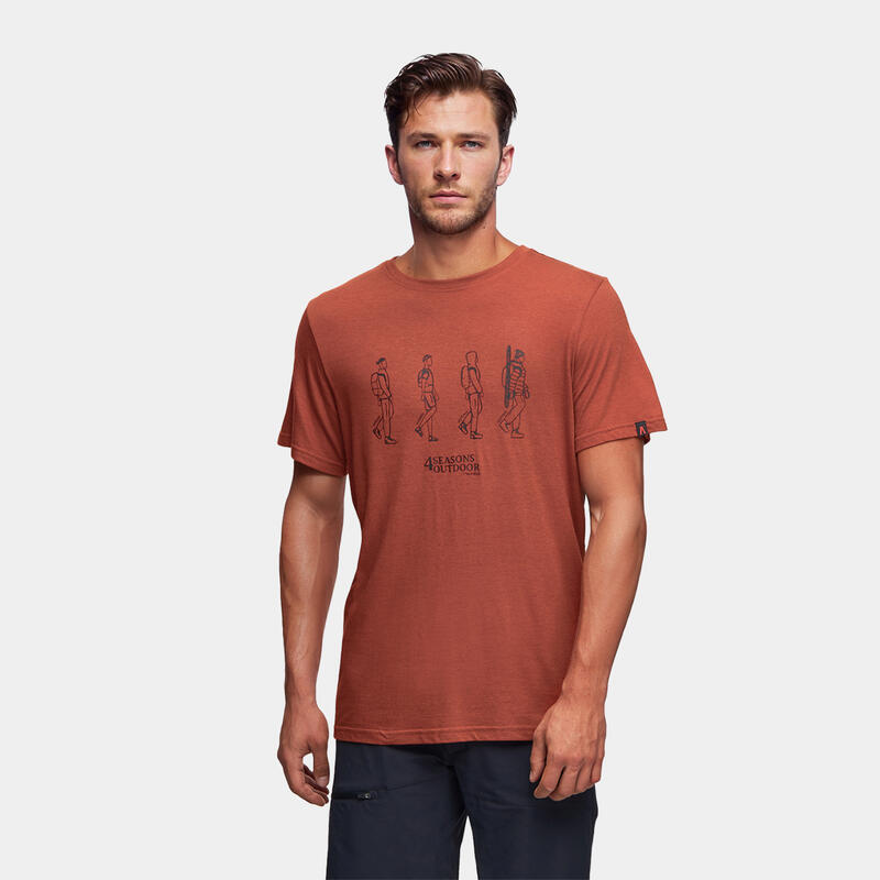Koszulka turystyczna męska z krótkim rękawem Alpinus Four seasons