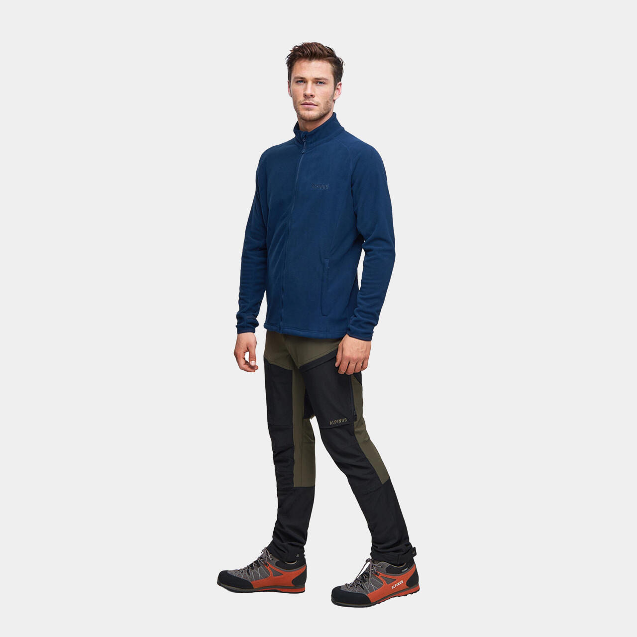 Bluza turystyczna polarowa męska Alpinus Kerkis 1/3 zamek 3/5