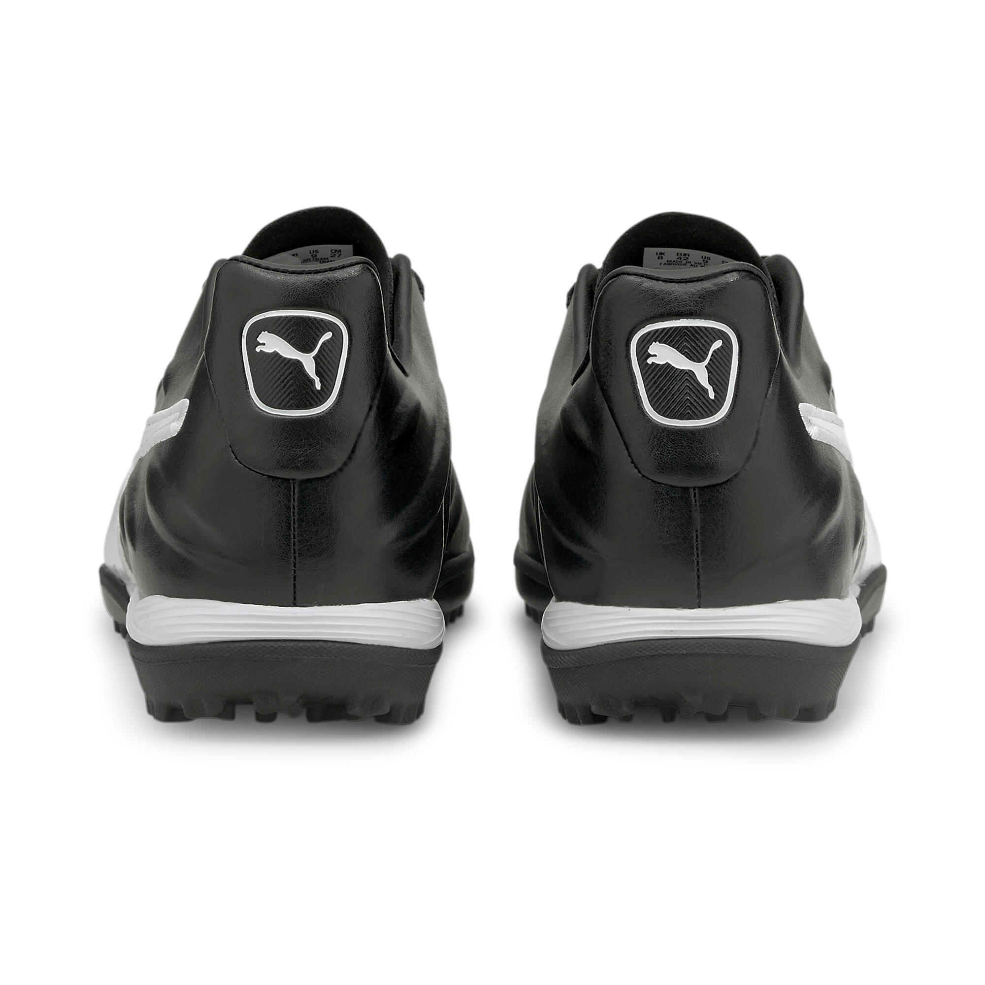 PUMA Mens King Pro 21 TT Football Boots Soccer Shoes - Black-White 3/7