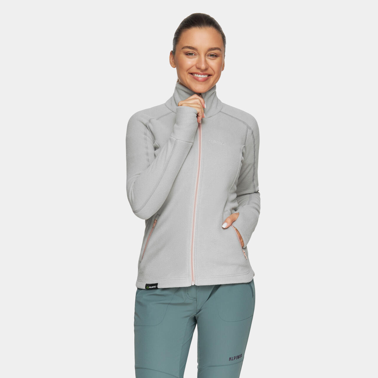 Alpinus - Veste Polaire De Randonnée Alpinus Grivola - Femme - Sweat-shirt - Gris - 42 M/l - Decathlon