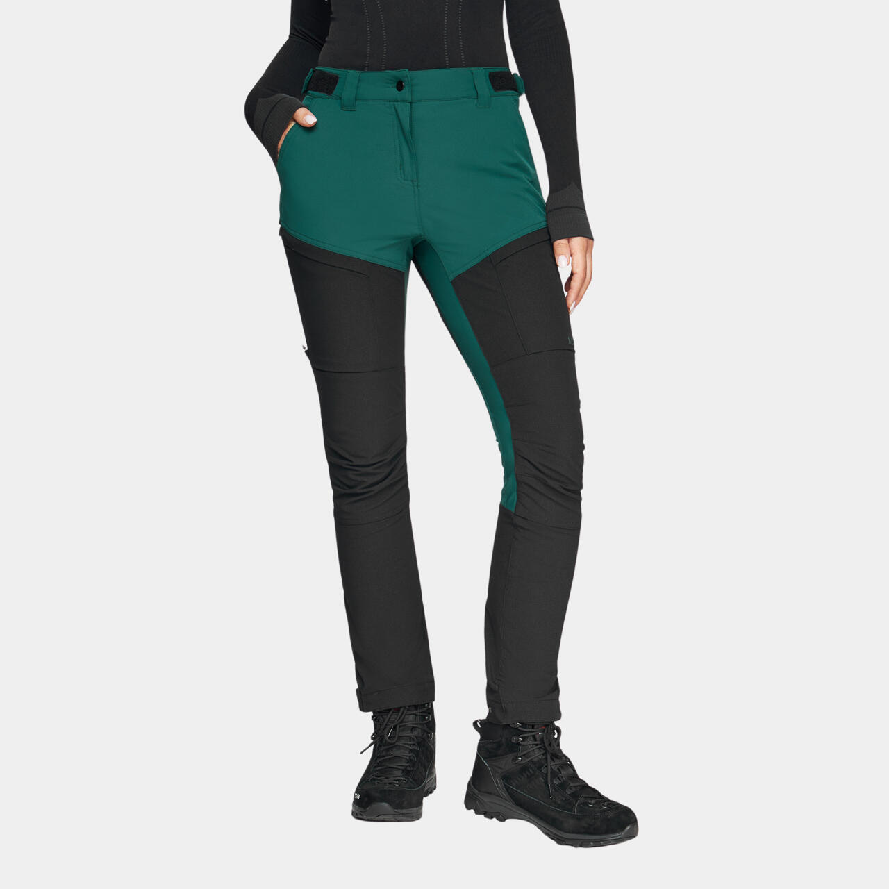 Alpinus - Pantalon Résistant De Trek Montagne Alpinus Socompa - Femme - Pantalons - Noir|vert - 42 M/l - Decathlon