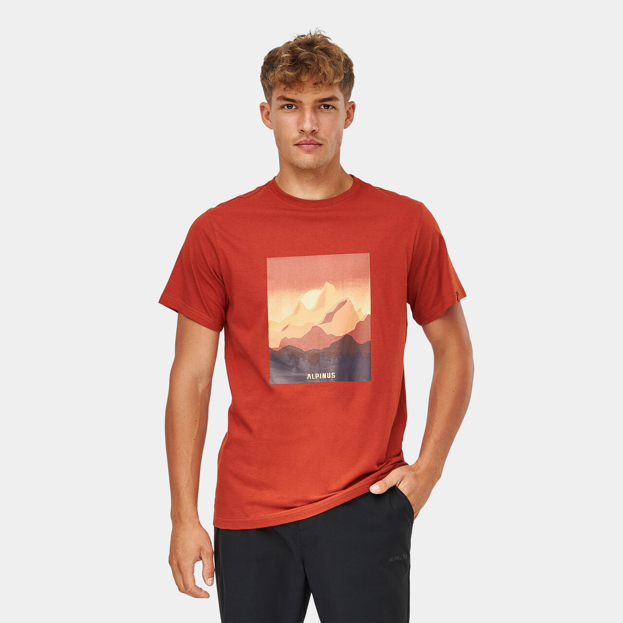 Alpinus - T-shirt De Randonnée Alpinus Drefekal - Homme - Chemise Manches Courtes - Orange - 44 L - Decathlon